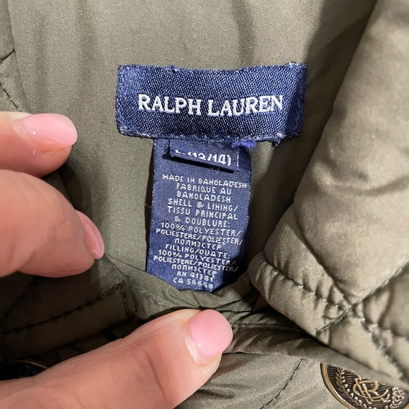 RALPH LAUREN GIRLS Light Quilted Puffer Jacket SIZE 12/14 LARGE - Picture 5 of 5